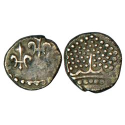 Ancient India: Pallavas of Kanchi, uninscribed 'bull' type coin