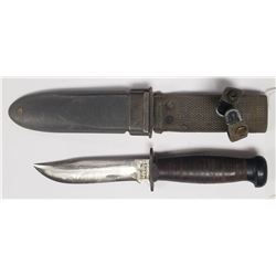 WWII USN Mark 1 Fighting Knife W/Scabbard - Camill
