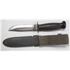 Image 4 : WWII USN Mark 1 Fighting Knife W/Scabbard - Camill