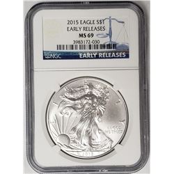 2015 American Silver Eagle Early Releases NGC