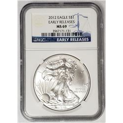 2012 American Silver Eagle Early Releases NGC