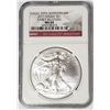 Image 1 : 2011 Silver Eagle 25th Anniv. Early Releases NGC