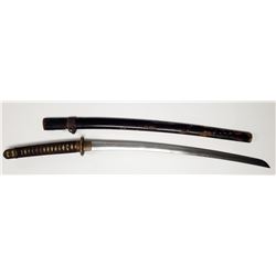 WWII Japanese Shin Gunto Sword W/Scabbard