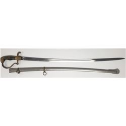 WWII German Gold Lion Officers Sword W/Scabbard