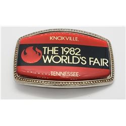 Vintage 1982 World's Fair Belt Buckle Knoxville Te