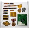 Image 4 : WWII US Army Lot - Medals, Ribbons, Pins