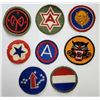 Image 1 : WWII US Army Patch Lot