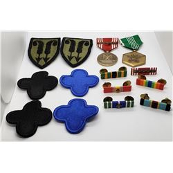 US Army Medals, Ribbons, Patches Lot