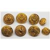 Image 3 : Vintage US Army Brass Uniform Buttons