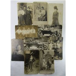 10 EARLY 1900's PHOTO POSTCARDS