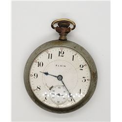 ELGIN G W WHEELER OPEN FACE POCKET WATCH