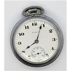 1918 ELGIN OPEN FACE POCKET WATCH