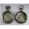 Image 1 : 2-DUEBER SILVERINE POCKET WATCH CASES