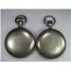 Image 2 : 2-DUEBER SILVERINE POCKET WATCH CASES