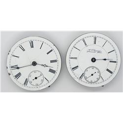 2-POCKET WATCH MOVEMENTS FOR PARTS