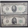 Image 1 : 1934s FEDERAL RESERVE NOTES $20 & $5