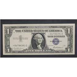 1957 CU STAR NOTE $1 SILVER CERT