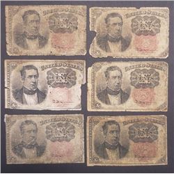 6 1874 10c FRACTIONAL NOTES