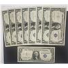 Image 1 : 9-AU/CU SILVER CERTIFICATES 1930's & 1950's