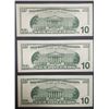 Image 2 : 3-1999 $10 STAR NOTES CONSECUTIVE #