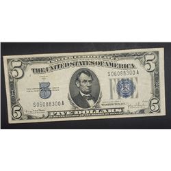 1934D $5 SILVER CERTIFICATE