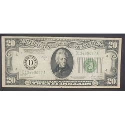 1928B $20 FEDERAL RESERVE NOTE