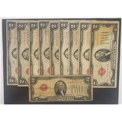 10-1928 $2 RED SEAL U.S. NOTES
