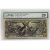 Image 1 : $5 1896 Silver Certificate Educational Note PMG20