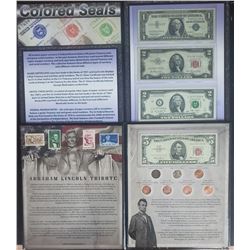 CURRENCY / COINS & STAMP LOT