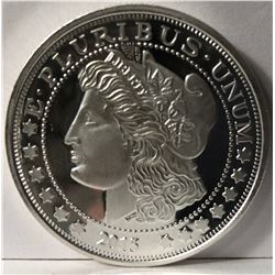 1 TROY OZ 2015 MORGAN SILVER ROUND .999 FINE SILVER