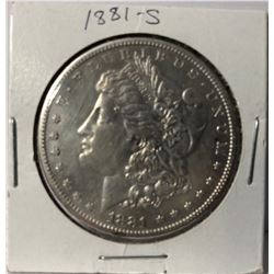 1881-S MORGAN SILVER DOLLAR