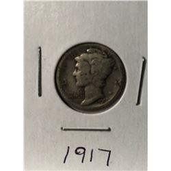 1917 MERCURY DIME