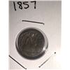 Image 1 : 1857 SEATED LIBERTY HALF DIME 'BEND'