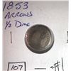 Image 1 : 1853 'ARROWS' SEATED LIBERTY HALF DIME