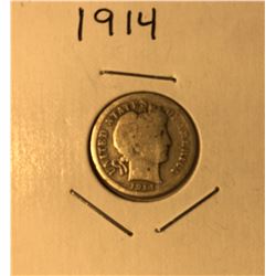 1914 BARBER DIME