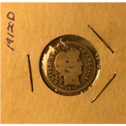1912-D BARBER DIME