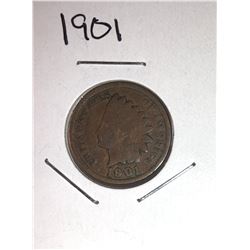 1901 INDIAN HEAD CENT