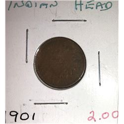 1901 INDIAN HEAD CENT