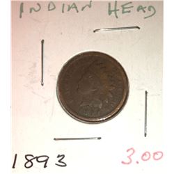 1893 INDIAN HEAD CENT