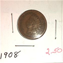 1908 INDIAN HEAD CENT