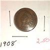 Image 1 : 1908 INDIAN HEAD CENT