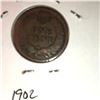Image 2 : 1902 INDIAN HEAD CENT