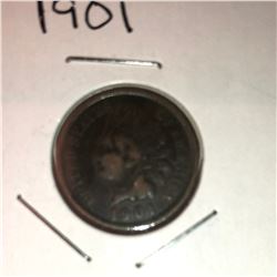 1901 INDIAN HEAD CENT