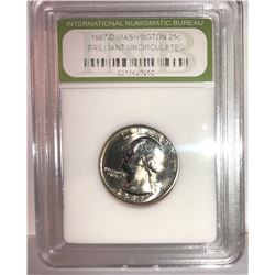 1987-D GEM BU QUARTER