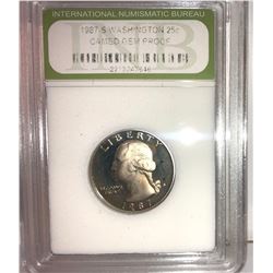 1987-S CAMEO GEM PROOF QUARTER