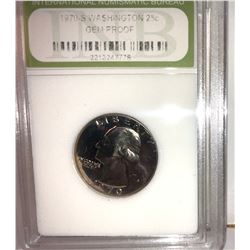 1970-S GEM PROOF GUARTER