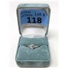 Image 2 : Sterling Silver Blue Topaz & Diamond Ring