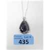 Image 1 : New Polished Amethyst Pendant on 22" Chain