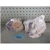 Image 1 : 2 Pieces of Amethyst Crystal Rock Formation