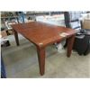 Image 1 : L H Family Size Brown Dining Table - 40" x 72"
